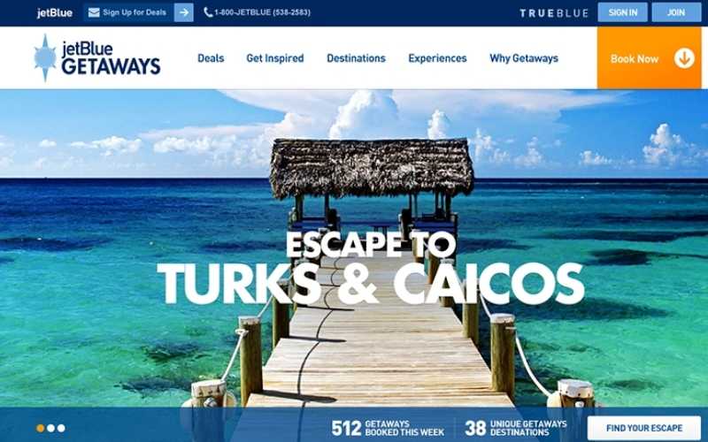 JetBlue Getaways to Partner