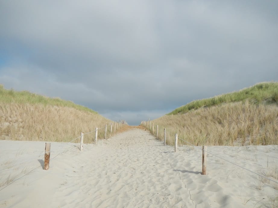 Walking back from the beach on Texel