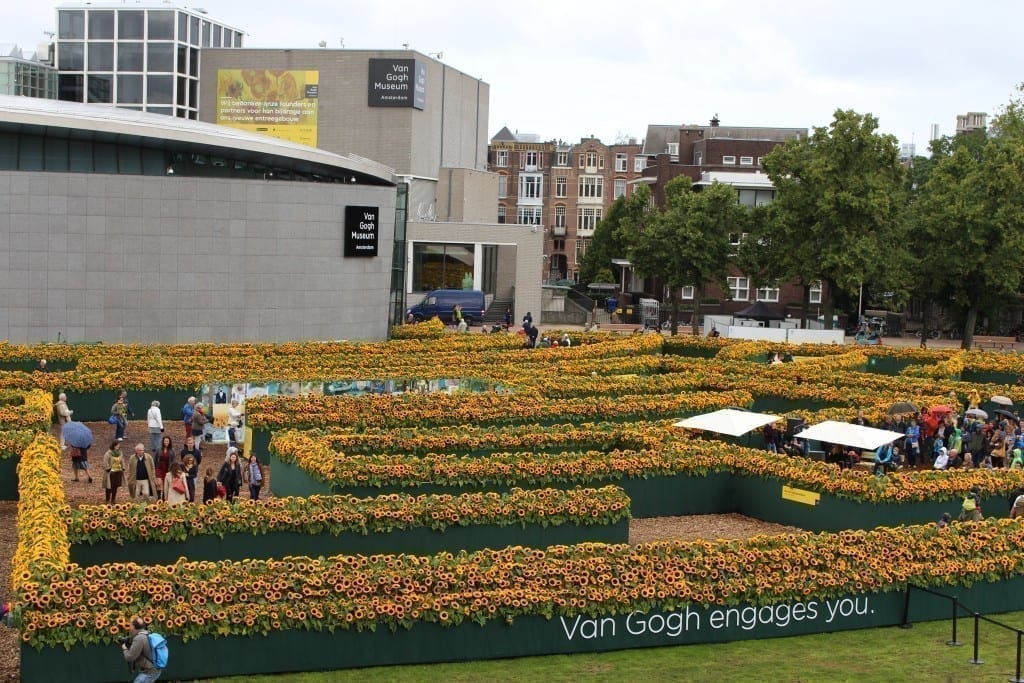 Van Gogh Sunflower Labyrinth