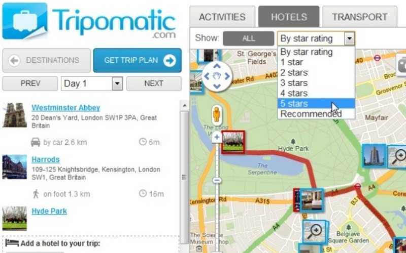 Itinerary Planner For Independent Travelers Tripomatic 3 0