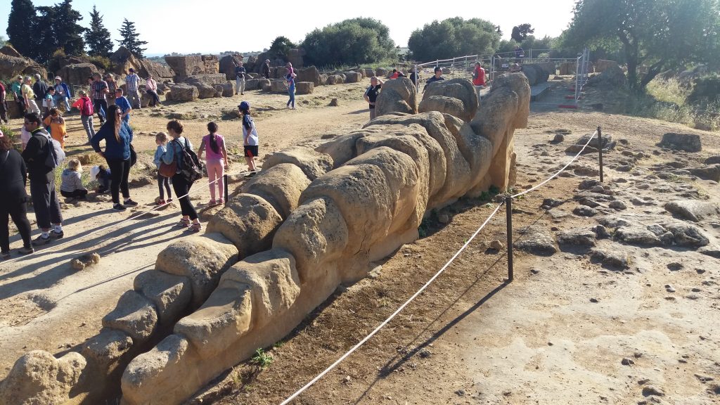 Remains of one atlas in the Olympeion field.