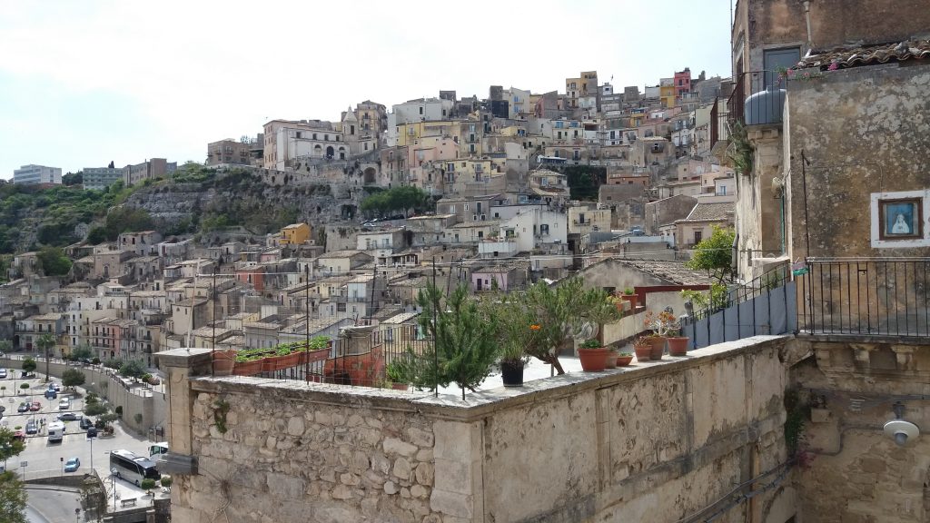 Looking back to Ragusa Ibla