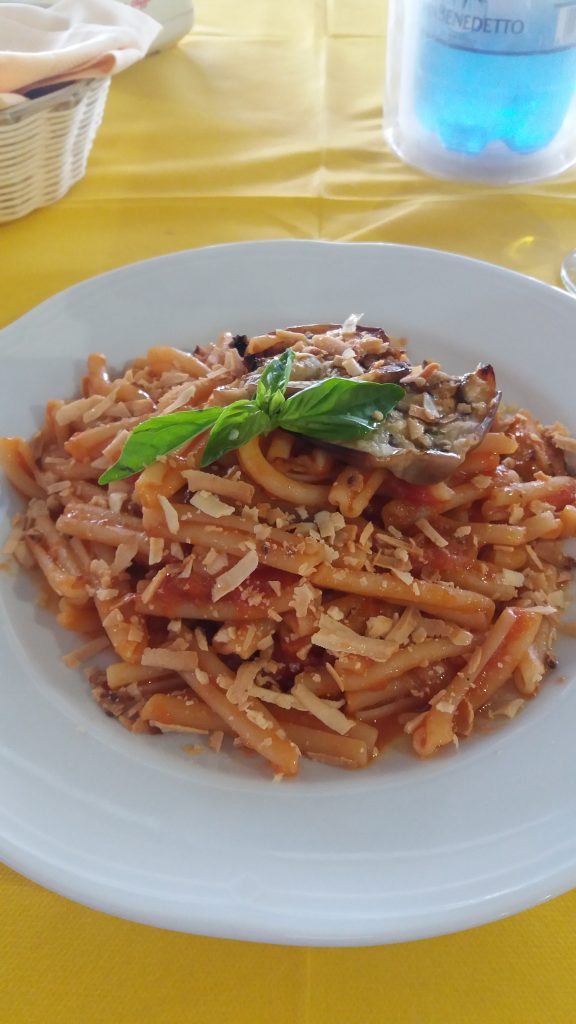 maccheroni alla norma pasta dish