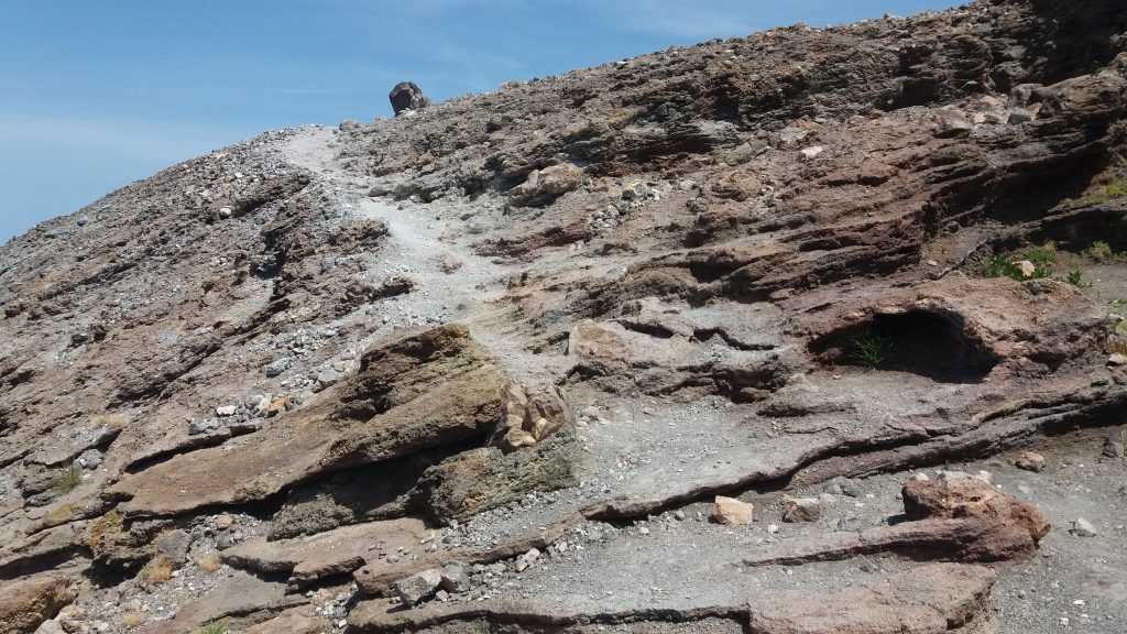 Rock path near the top