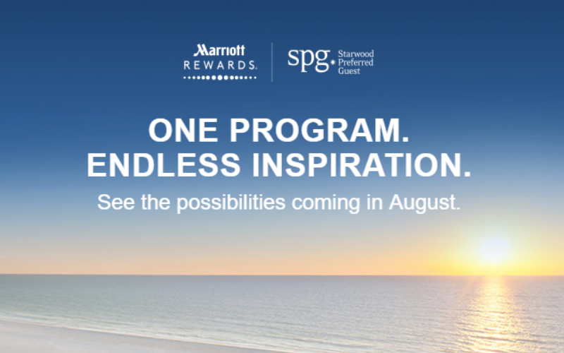 Marriott Rewards & SPG programs become one in august