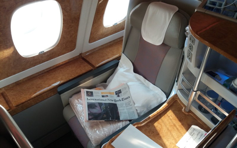 Emirates Business Class Hong Kong to Amsterdam