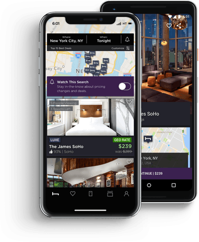 Unsold hotel room app
