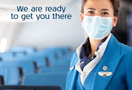 KLM requires passengers to wear face masks