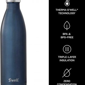 S'well Stainless Steel Water Bottle - 25 Fl Oz - Triple-Layered Vacuum-Insulated Containers Keeps Drinks Cold for 48 Hours and Hot for 24 - BPA-Free - Perfect for the Go